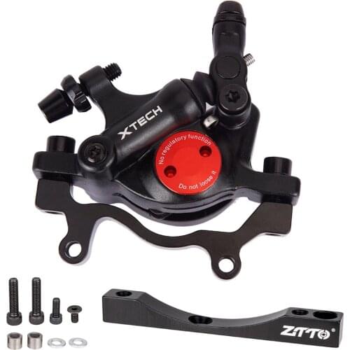 ZOOM XTECH HB100 MTB Line Pulling Hydraulic Disc Brake Calipers with Adapte for Xiaomi Mijia M365 Electric Scooter 160mm Rotor