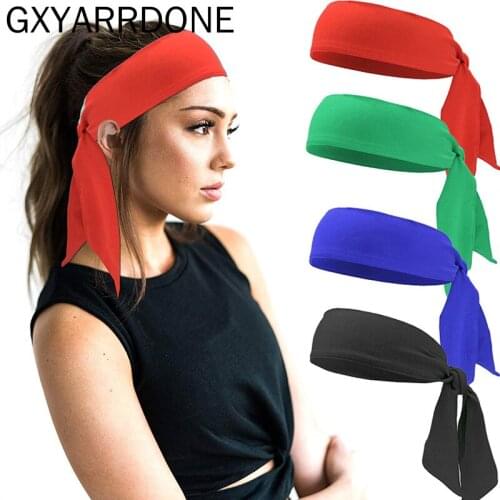 10pcs Wholesale Men Women Sweat Headband Run Tennis Fitness Headband Sports Yoga Hair Ribbon Jogging Sport Accessories Sweatband