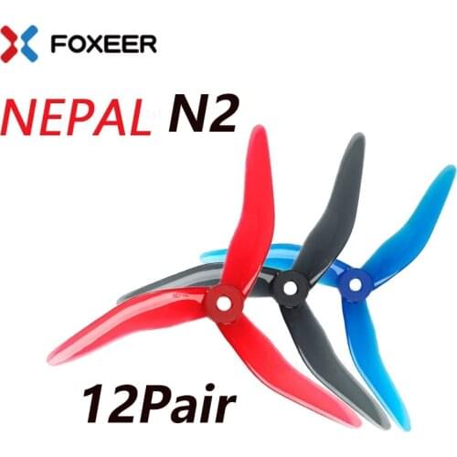 12Pairs DALPROP Nepal N2 T5142.5 5.1inch Upgraded N1 Cyclone Propeller 3 Blade FPV Propeller CW CCW POPO for RC Racing Drone