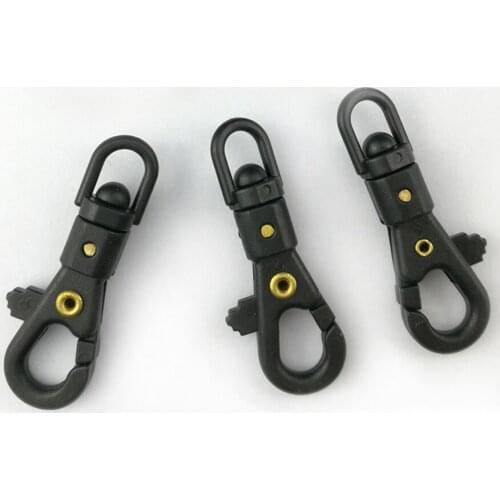 5 PCS EDC Camping Outdoor Tactical Umbrella rope buckle Lightweight steel Rotary Mini Hook Backpack hanging Quickdraw Tool FW045