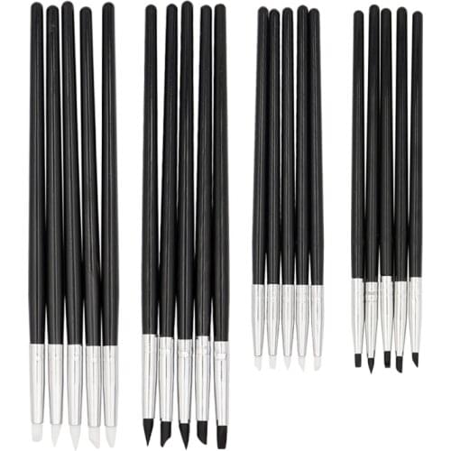 5pcs Dental Resin Brush Pens Dental Shaping Silicone Tooth Tool For Adhesive Composite Dental Shaping Dentistry Laboratory Tools