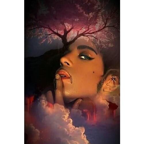 5D DIY Diamond Painting African man landscape full Square Round Embroidery Diamond Needlework Cross Stitch Home Decor