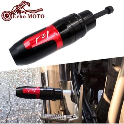 For YAMAHA FZ1 FAZER FZ1N FZ 1 F Z1 Motorcycle Accessories CNC Frame Crash Pads Exhaust Sliders Crash Protector With logo