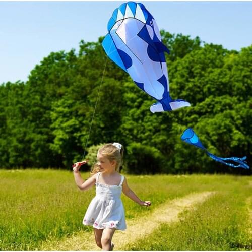 Free shipping dolphin soft kite nylon fabric kite line animated kites fishing inflatable kite outdoor toys fly Parafoil octopus
