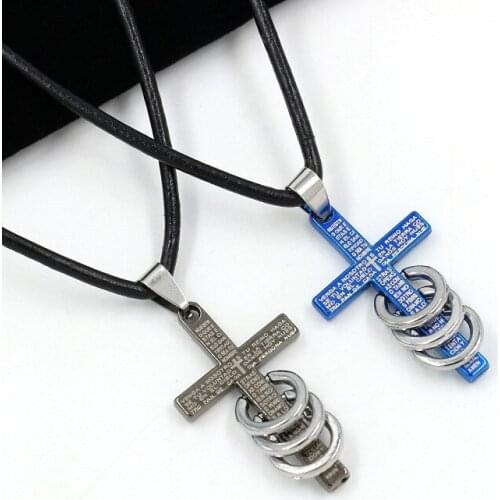 Cross Necklace Pendant Women Jewelry Gift Christian Chain Titanium Stainless Steel for Man Male or Female 2021 Metal Fashion