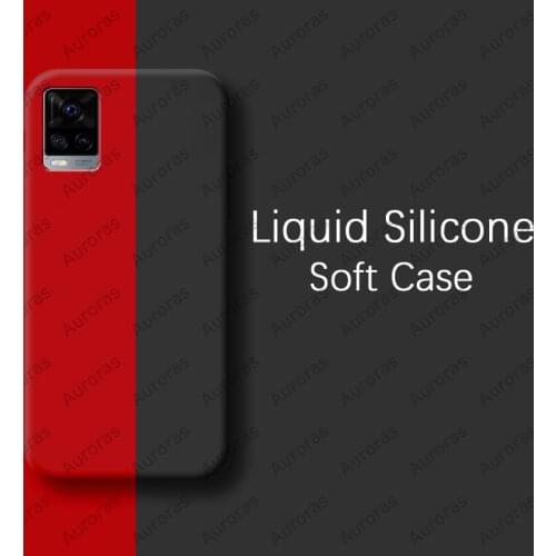Auroras Phone Case For vivo V20 Pro Solid Color Full Protection Soft Liquid Silicone Case For VIVO V20 Cover