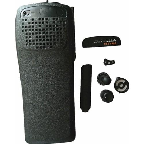 500pc Black Housing Case Front Cover+Volume Channel Knob+Dust Cover For Motorola XTS1500 XTS1500I Model 1 1st Radio Accessories