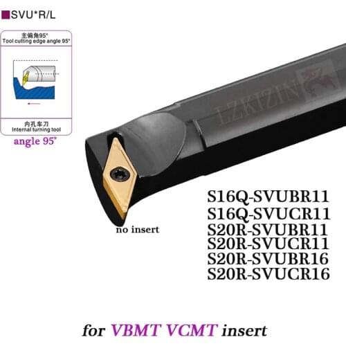 1PC S16Q S20R SVUBR11 SVUCR11 SVUBR16 SVUCR16 Internal Turning Tool Holder SVUBR SVUCR CNC Lathe Boring Bar for VBMT VCMT Insert