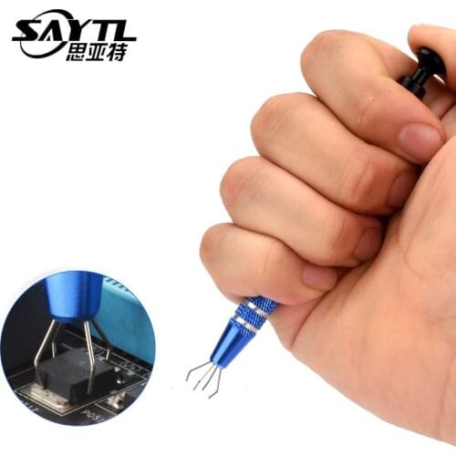 SAYTL IC Extractor Pickup BGA Chip Picker Patch IC Suck Pen Electronic Component Grabber Jewelry Pick Up Tools Hand Tools Set