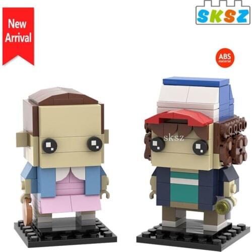 MOC toys diy Dustin&Eleven Science Fiction Animation Building Blocks Friend high-tech Famous animation collection Kids Gift