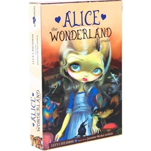 Alice The Wonderland Oracle Cards Full English 45 Cards Deck Tarot Divination Fate Family Party Board Game
