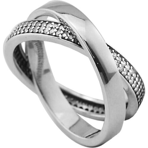 Promise Rings with Clear CZ 100% Authentic 925 Sterling-Silver-Jewelry Free Shipping