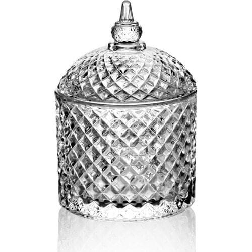 Queens Kitchen Crystal Cut Glass Lux Sugar Bowl