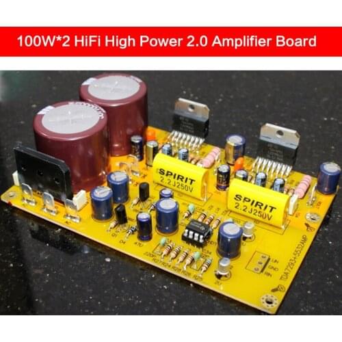 KYYSLB 100W*2 HiFi High Power 2.0 Amplifier Board TDA7293+NE5532 Pre-stage Combined Power Amplifier/kit/finished Board AC 24-30V