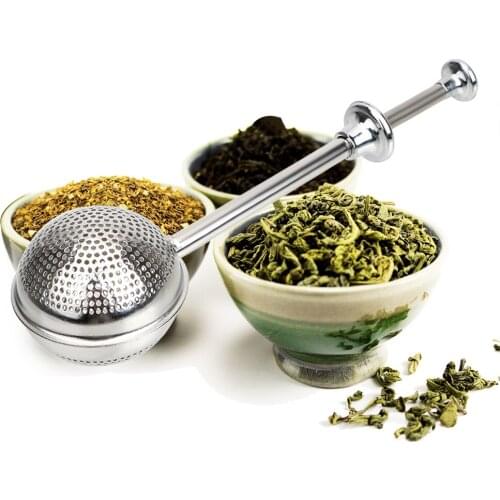 Reusable Tea Infuser Filter Tea Strainer Ball Metal Tea Bag Stainless Steel Teapot Adjustable Spice Tea Tool Accessories
