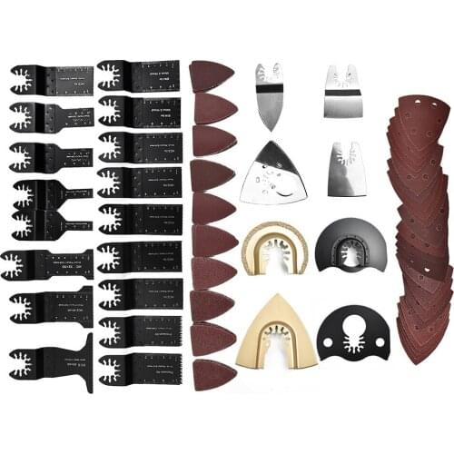 Set Of 100x Mixed Oscillating Multi-tool Saw Blades Kit Tools For Black&Decker