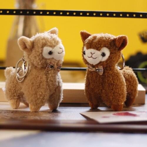 New Cute Exquisite Alpaca Grass mud horse doll plush toy soft keychain Pendant baby Soothing doll christmase interesting gift