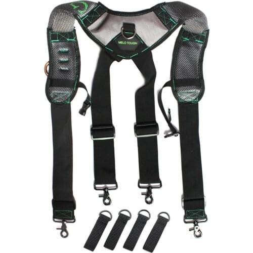 Bretels Mannen Suspender Padded Heavy Duty Work Tool Belt Braces Suspenders Men For Reducing Waist Weight Strap Tooling Pouch