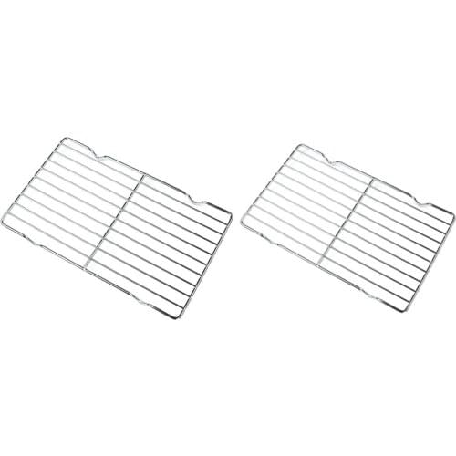 Barbecue Net Stainless Steel 304 Barbecue Net Barbecue Net Rectangular Grill with Foot Drain Cake Drying Net Rack