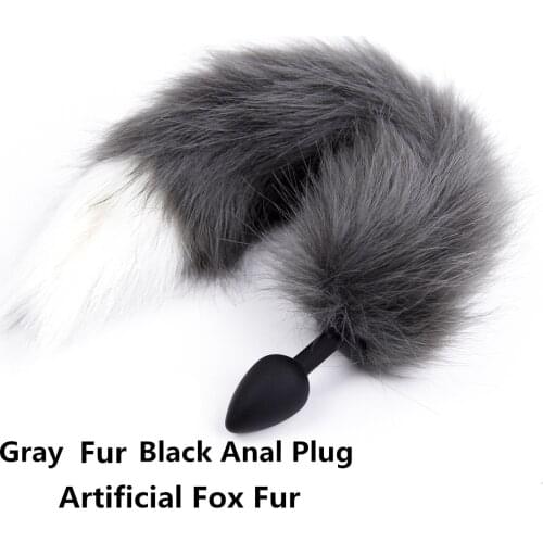 Silicone Trumpet Fox Tail Anus Plug for Women Sexy Ass Plug Couple Life Couple Sex Toys Adult Accessories