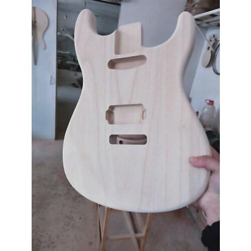 Guitar Body Replacement Paulownia Wood Unfinished HH Style Bolt On Heel DIY EVH 5150 Fit