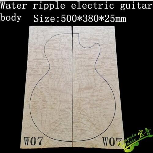 Clouds and water ripples maple electric guitar body Making electric guitar material accessories 500*380*25mm