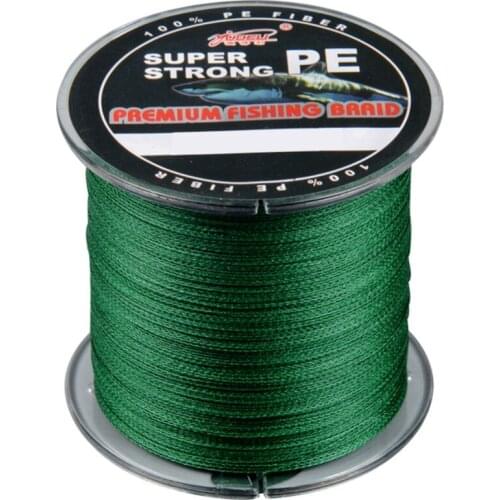 Super Strong Fishing Line 300m 500m 1000m Multifilament PE Braided Line 4 Strands Fishing Wire Green