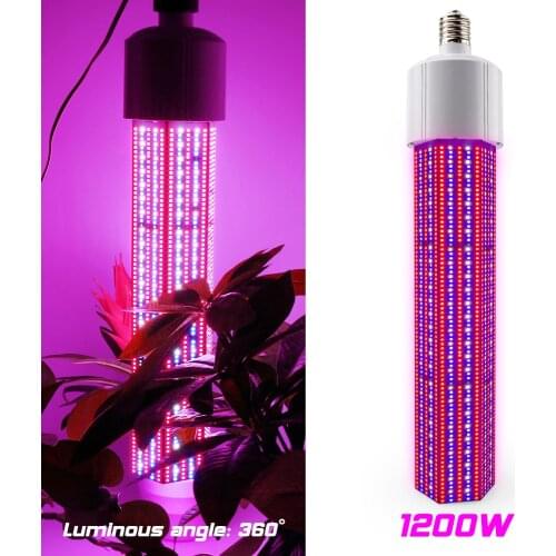 E40 1200W 2460pcs SMD LED Plant Grow Lights Corn Shape Greenhouse Horticulture Hydroponics AC85-265V LED Grow Bar Lamp
