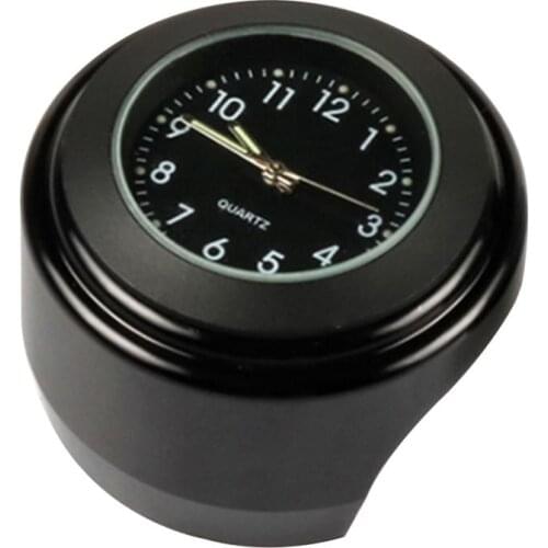 Waterproof Motorcycle Quartz Clock 22-25mm Handlebar Mount Watch Aluminum alloy Luminous Quartz Clock Universal Moto Accessori