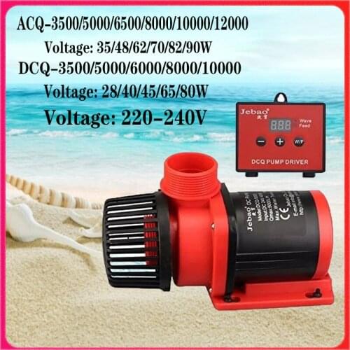 Jebao DCQ ACQ LCD Display Controllable DC Return Water Pump for Marine Aquarium Sump Pump Fish Tank Wave Maker