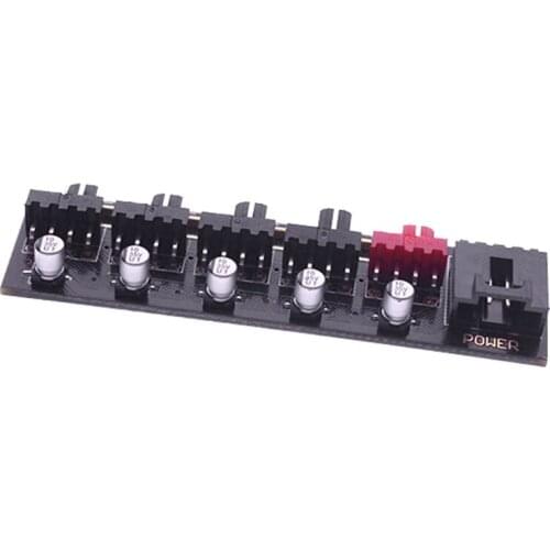 1 Point 5 Pwm Fan Hub Motherboard Small 4Pin Hub Temperature Control Speed Regulation Fan Controller