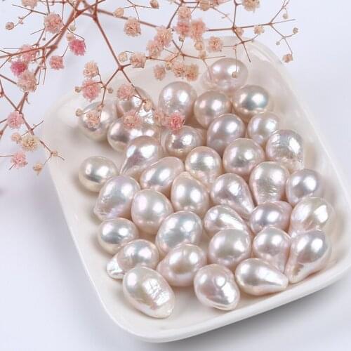 13-14*17-18mm Big Size White Long Tail Edison Pearl Hot Selling Fashion DIY Accessory