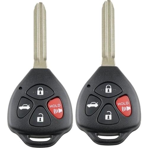 2 x for Toyota Camry 2007 2008 2009 2010 HYQ12BBY Car Smart Remote Key 4 Button 314.4 Mhz