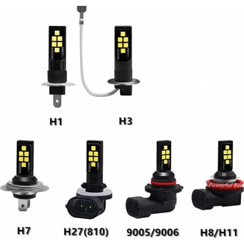 2x HB3/9005 HB4/9006 H27/880 881 24W power 3030SMD golden yellow white LED 12V automobile car headlight fog lamp DRL lights bulb