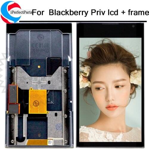 5.4" For BlackBerry Priv LCD Display With Frame Touch Panel Screen Digitizer Assembly Replacement For Blackberry Priv LCD