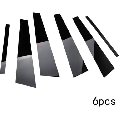 6pcs/set Window Trim Cover BC Column Sticker for Honda Civic Sedan 2006-2011 Mirror Effect Window Pillar Posts Cover Trim