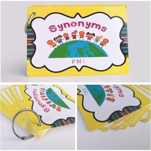 English For Children Synonyms Educational Words Learning Flashards Games Montessori Educational Children Cards