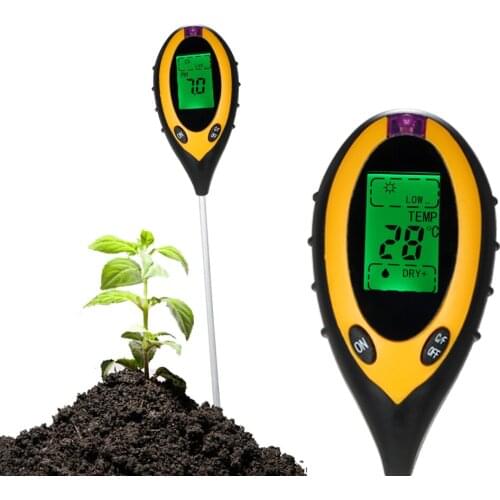 4 In1 Digital Soil Meter PH Moisture Soil Meters Detector Multitool Sunlight/Moisture/PH value/Temperature Instrument For Plants