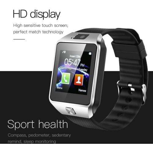 DZ09 Bluetooth Sports Smart Watch for Android Phone Call Relogio 2G GSM SIM TF Card Camera for Dropshipping