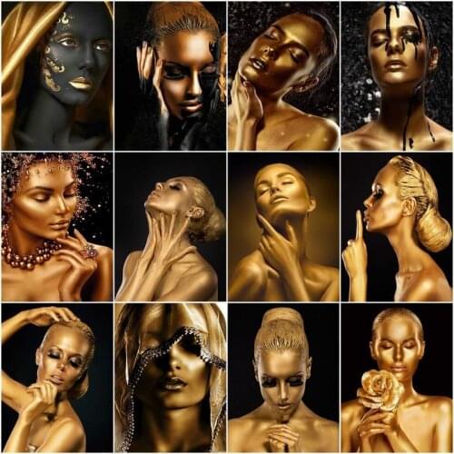 GATYZTORY Pictures By Number Africa Woman Gift DIY Oil Painting By Number Figure Home Decor Drawing On Canvas HandPainted Art Gi