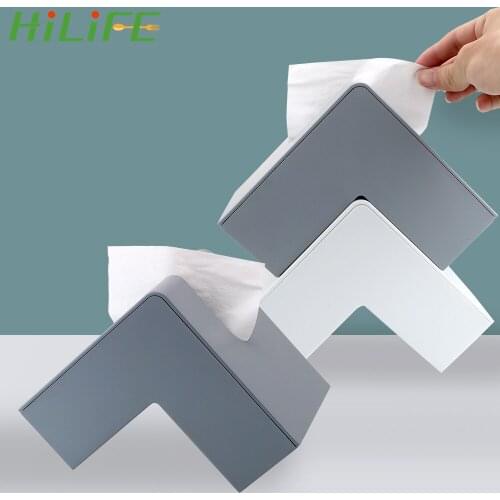 HILIFE Creative Double-Sided Paper Tray Tissue Box Opening On Both Sides Napkin Case for Bathroom Home Decor Home Supplies