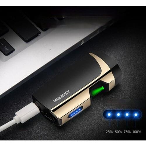 Infrared Induction Double Arc Lighter Creative USB Charging Cigarette Lighter Gadgets for Men Technology Smoking Accesoires