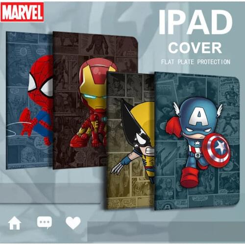 Marvel Iron Man Cover for iPad 10.2 2019 Case for iPad Mini 1 2 3 Case for 9.7 2017 2018 iPad Air 1 2 9.7 Tablet Soft Funda