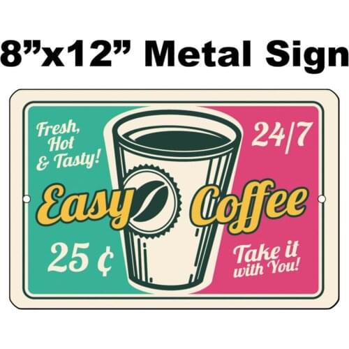 8"x12" METAL SIGN - Coffee #30 - Vintage Looking Sign Coffee Shop Cafe Java Gift
