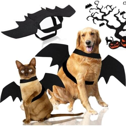 Dog Clothes Pet Cat Bat Wings Chest Strap Golden Retriever Teddy/French Bulldog Small, Medium and Large Dogs Funny Decoration