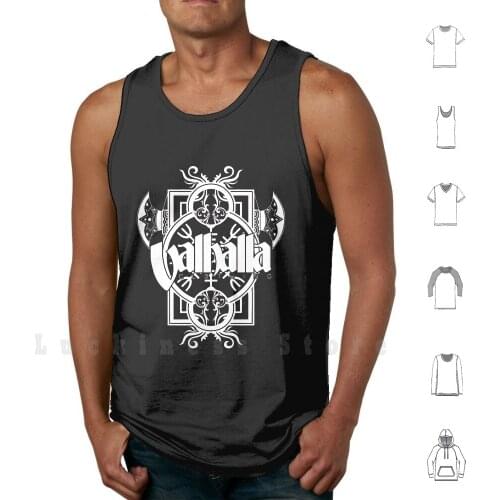 Valhalla Clothing : The Midguard Serpent tank tops vest 100% Cotton Odin Norse Nordic God Hammer Axe Kill Death Snake