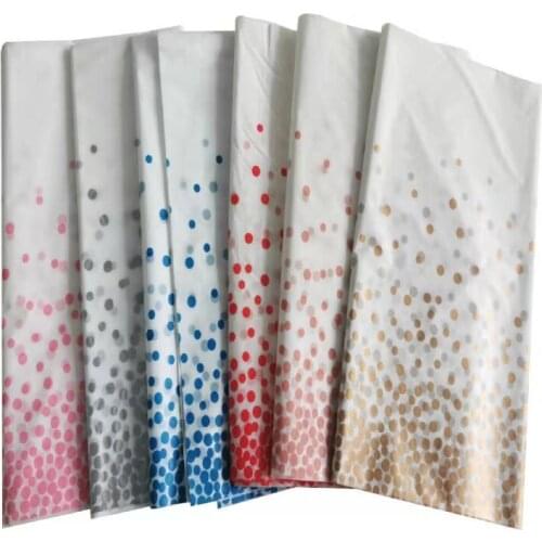 Disposable Tablecloth Gold Dot Gilded PEVA Tablecloths Birthday Party Decorations Kids Baby Shower Baptism Supplies 137*274cm/pc