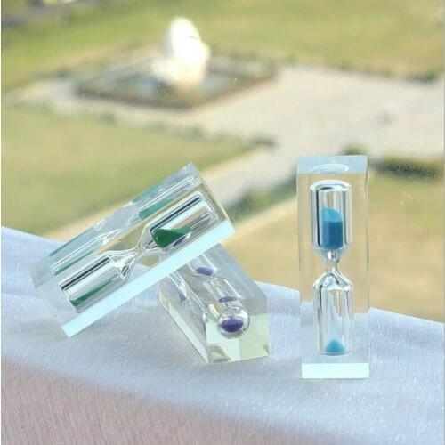 100pcs Mini Colorful Sand Clock Hourglass Timer 3 Minutes For Children Bruth Teeth Health Gift Home Decoration ZA5087