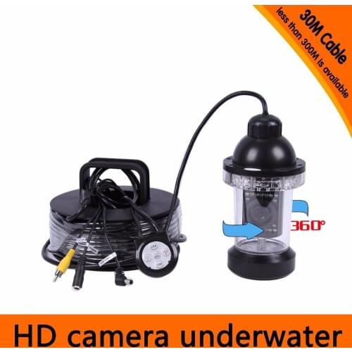 360 degree rotative camera 600TVL Underwater 30M AV Endoscope Camera