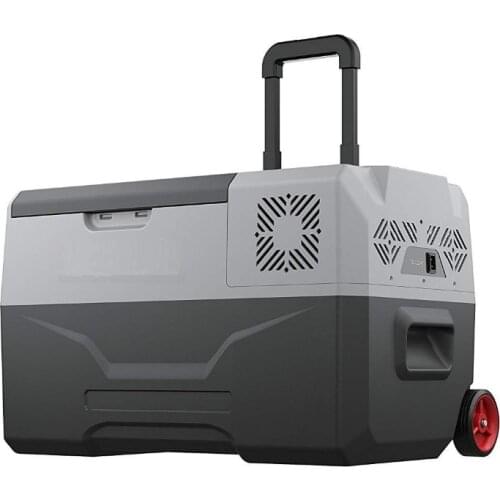 Portable Refrigerator 32 Quart(30 Liter) with Trolley Vehicle, Car, Truck, RV, Boat, Mini Fridge Freezer Outdoor and Home use